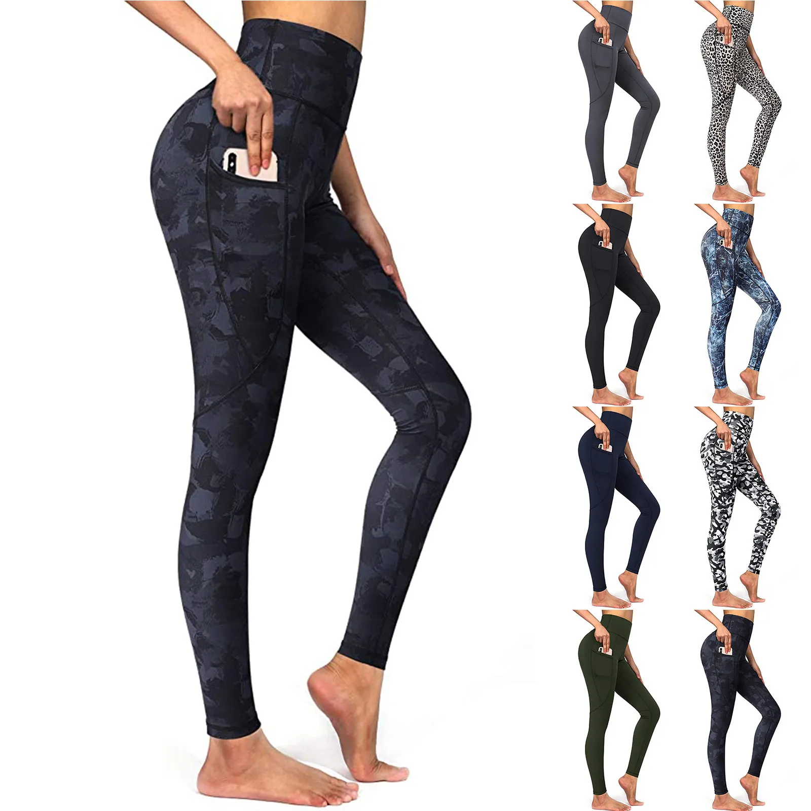 

Workout Running Print Athletic Leggings Fitness Women's Yoga Sports Pants Pants