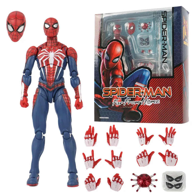PS4 Spiderman Figure Avengers Spider Man Action Figures Upgrade