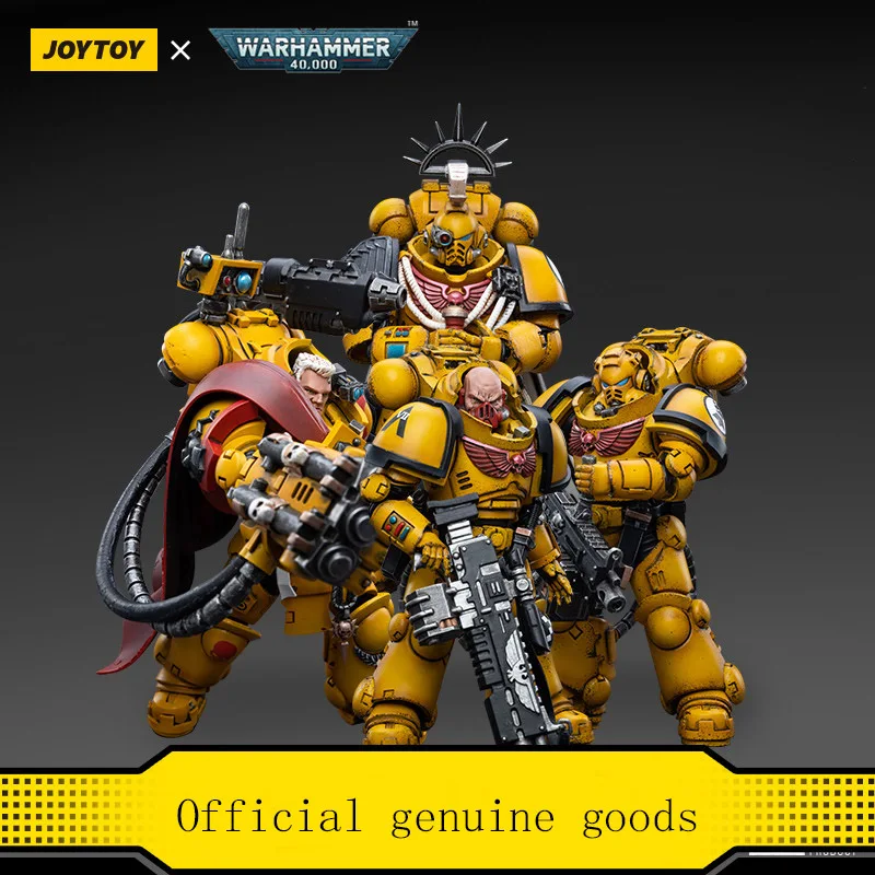 JOYTOY Warhammer 40K 1/18 Action Figure Imperial Fists Legion MkIII Tactical Squad Legionario con Legione Vexilla Modello da collezione