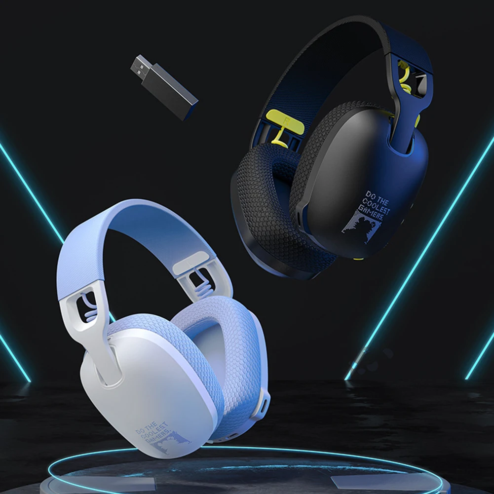 Wireless Headset 2.4GHz/BT 5.3/Wired Gaming Headphones with Noise Canceling Microphone for PS4 PC Laptop