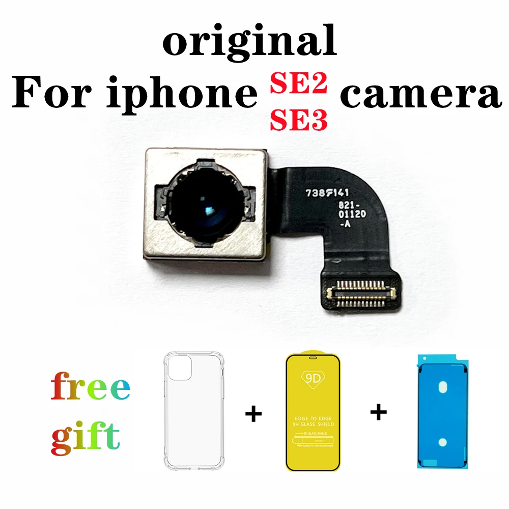 

Original back Camera For iPhone SE 2 3 Plustraseira Rear Main Big Lens Flex Cable SE3 SE2 Camera