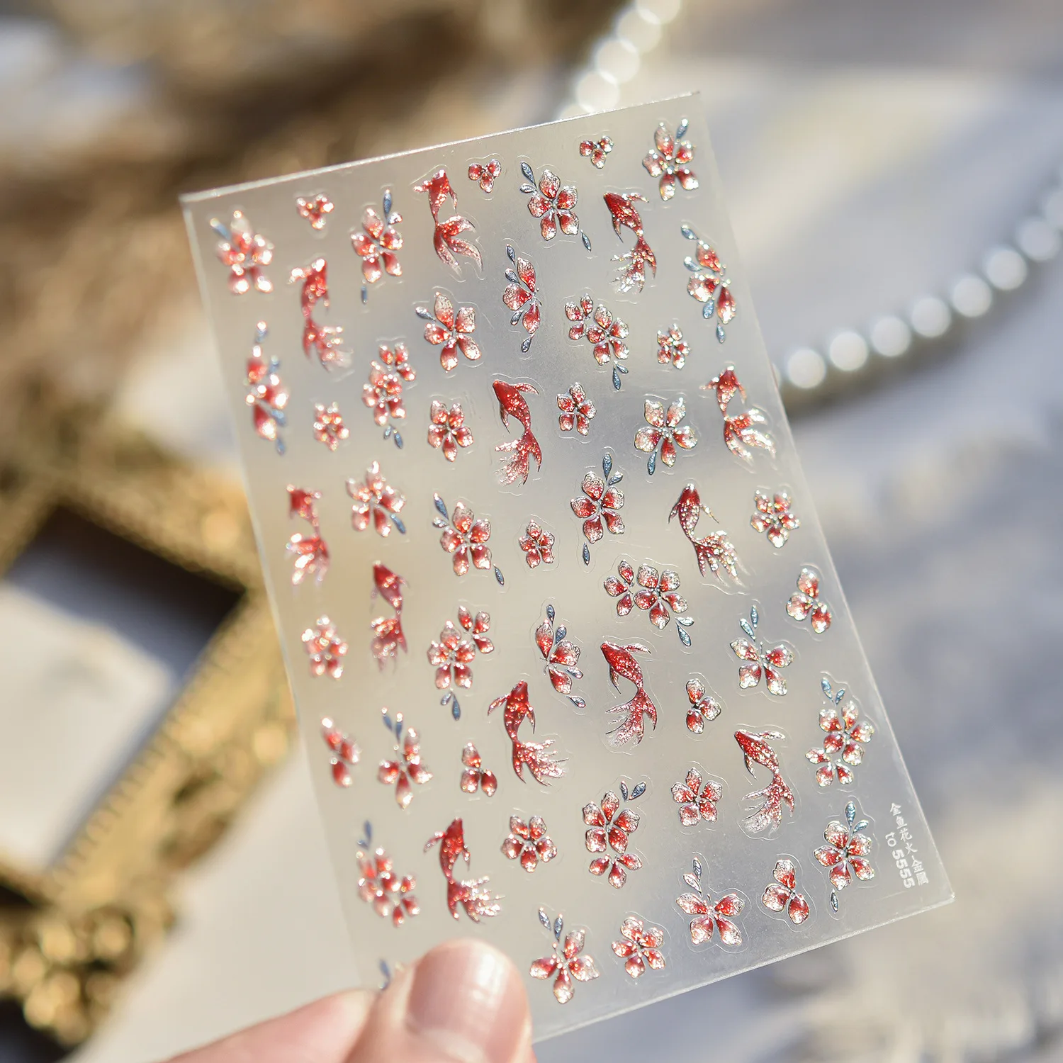 Enhance Your Nails: Cute Starfish Shell 3D Summer Manicure Stickers