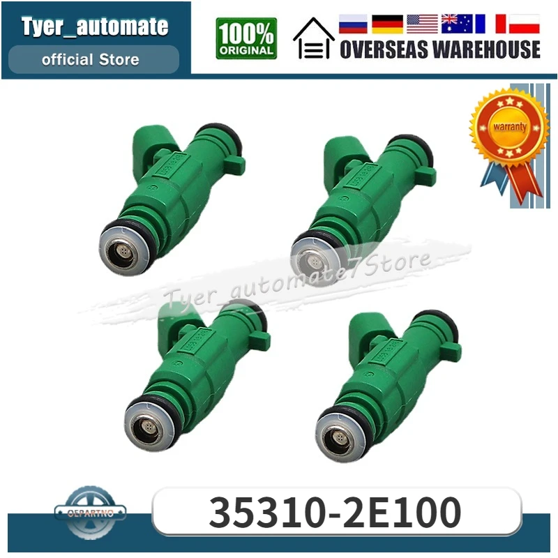 

For Hyundai Tucson 2011-2013 Kia Forte 2010-2012 Kia Forte Koup 2010-2012 35310-2E100 353102E100 4Pcs Fuel Injectors