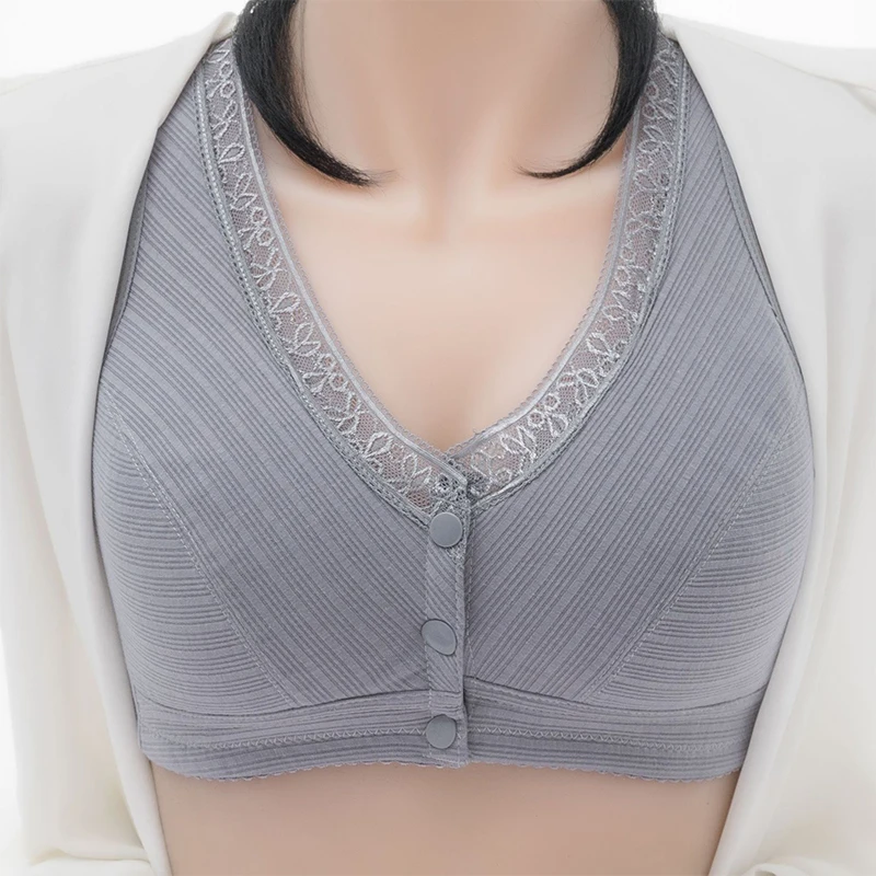 BreastFeeding Bra for Women Lace Maternity Underwear Breathable Soft Front Closure High Elasticity Strap Postpartum Nursing Bras