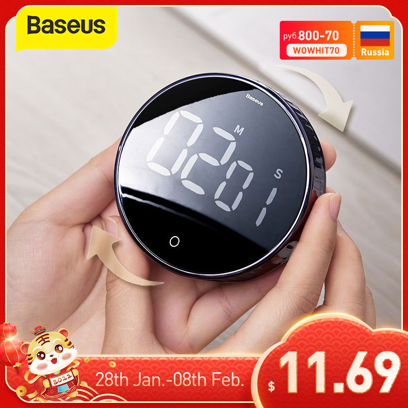 Baseus Digital Timers Manual Countdown Kitchen Timer Countdown