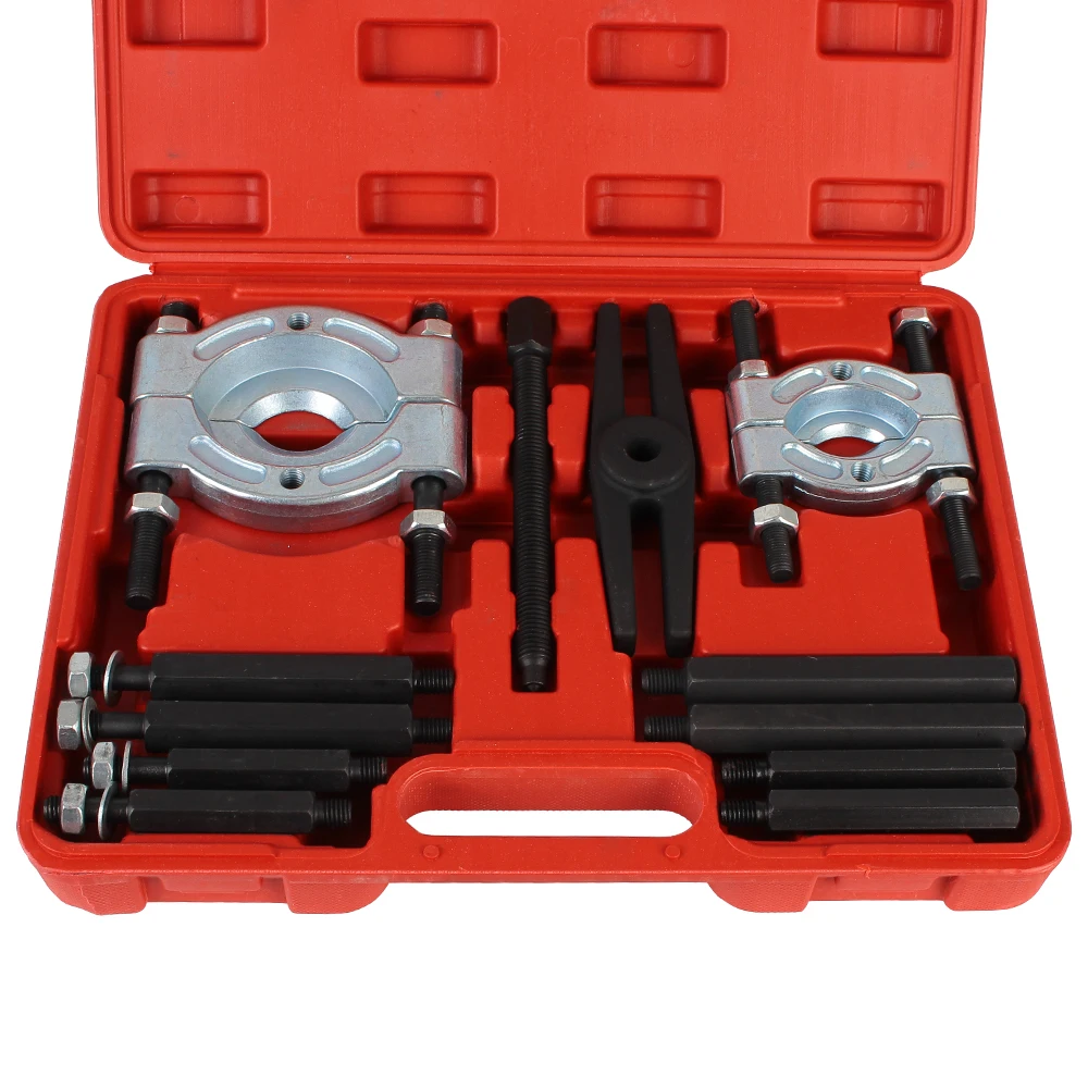 

Bar-Type Splitter Gear Puller Bearing Removal Tool Set 75-95mm Fly Wheel Tool Car Bearing Separator Puller Set 30-50mm 12/14pcs