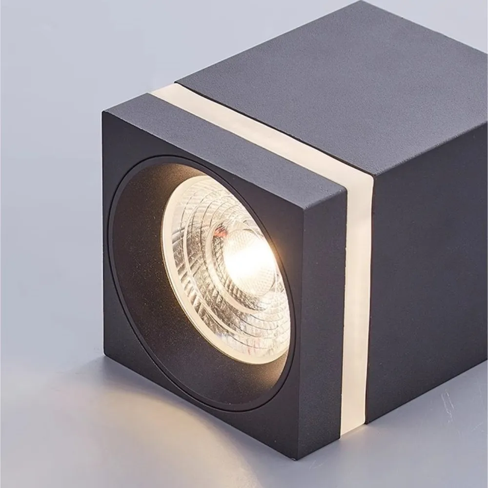 LED square surface mounted spotlights Bedroom living room ceiling lights Home COB corridor corridor downlights