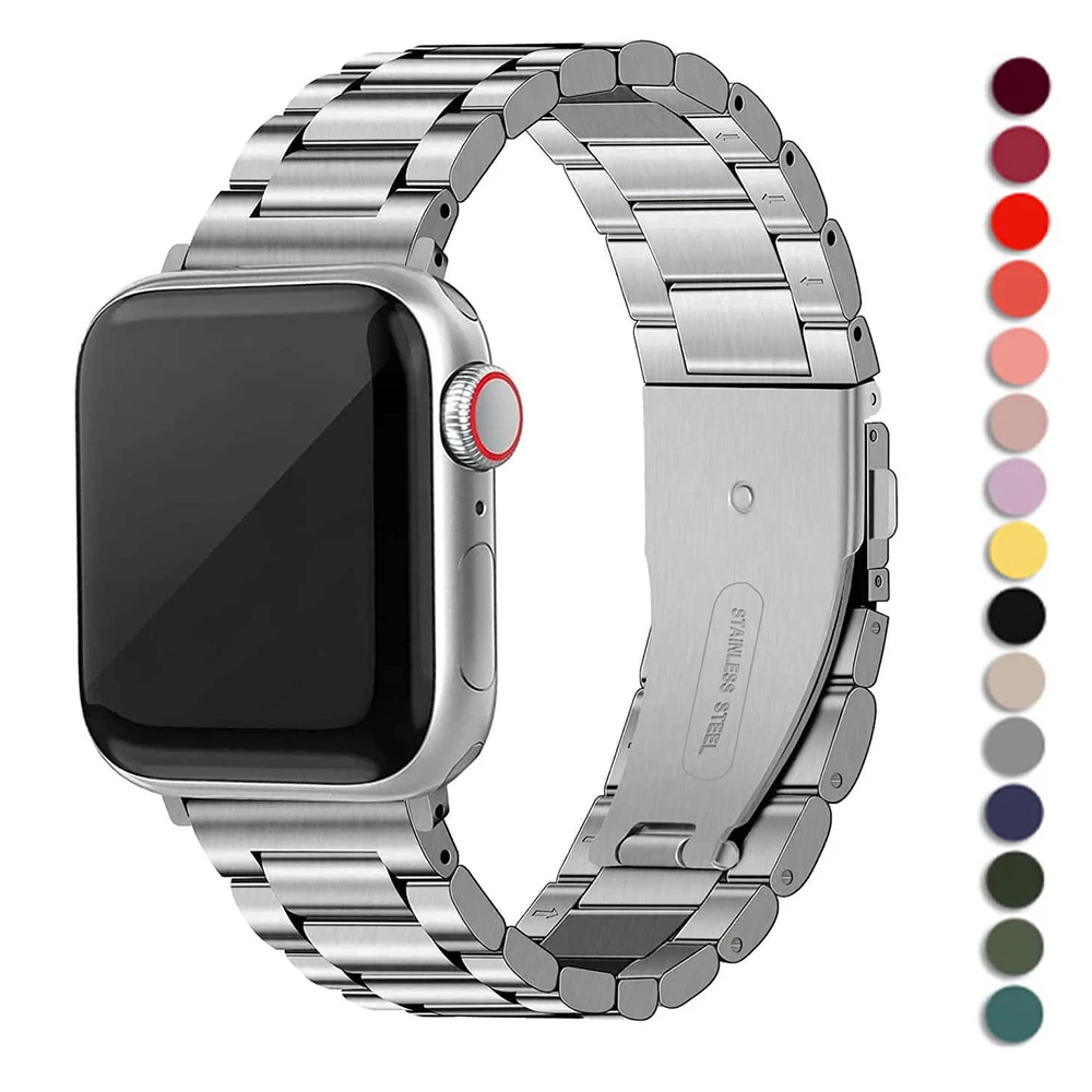 สายนาฬิกาสแตนเลสสำหรับ Apple Watch ทุกรุ่น