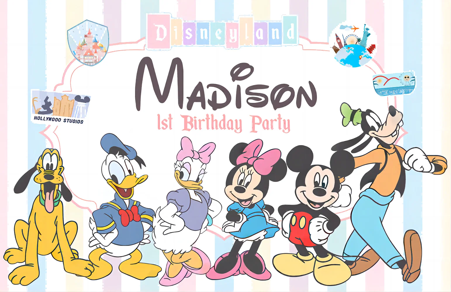 

Disney, картонные персонажи, вечеринка в честь Дня Рождения, украшения для детского душа, баннер, Настенный декор, фотобудка