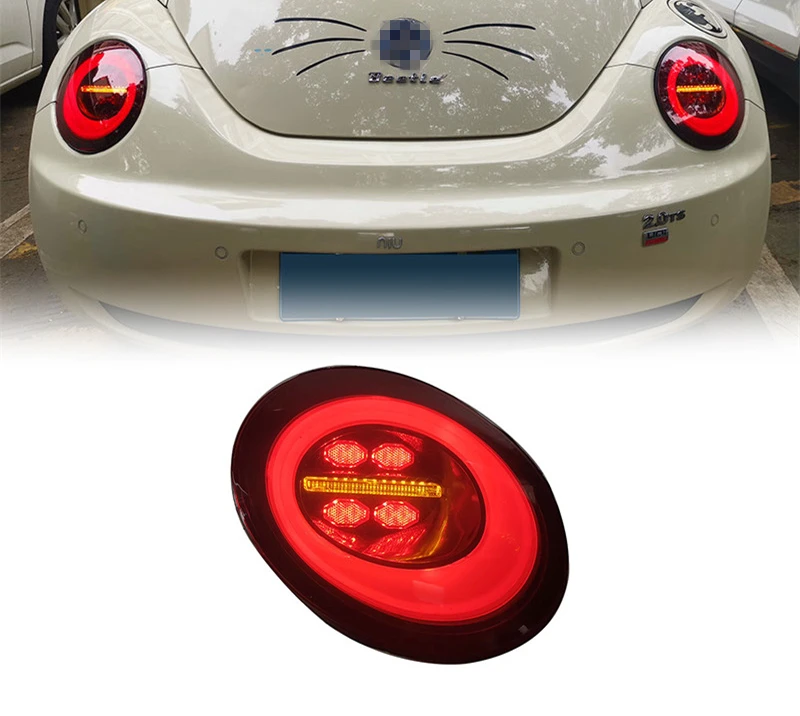 

Подходит для Volkswagen 06-12 Beetle, задний фонарь в сборе, модифицированная версия, дневные фонари заднего хода