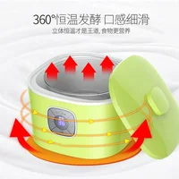 Home constant temperature fermentation automatic mini yogurt machine homemade rice wine Natto machine glass liner large capacity 2