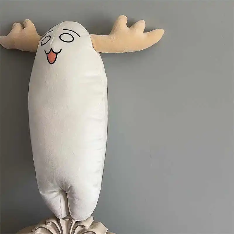 Anime My Deer Friend Nokotan Plushie Shikanoko Nokonoko Koshitantan Cosplay Throw Pillow White Cartoon Plush Prop Cute Xmas Gift