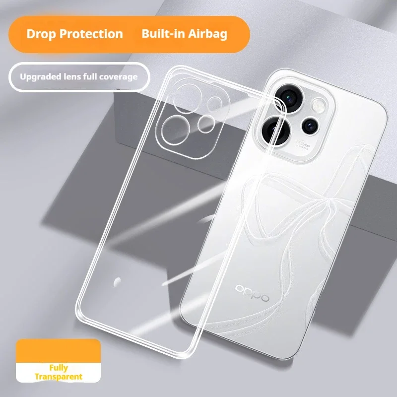 Flexible Durable Clear TPU Silicone Phone Case - 360° Shockproof Transparent Shield