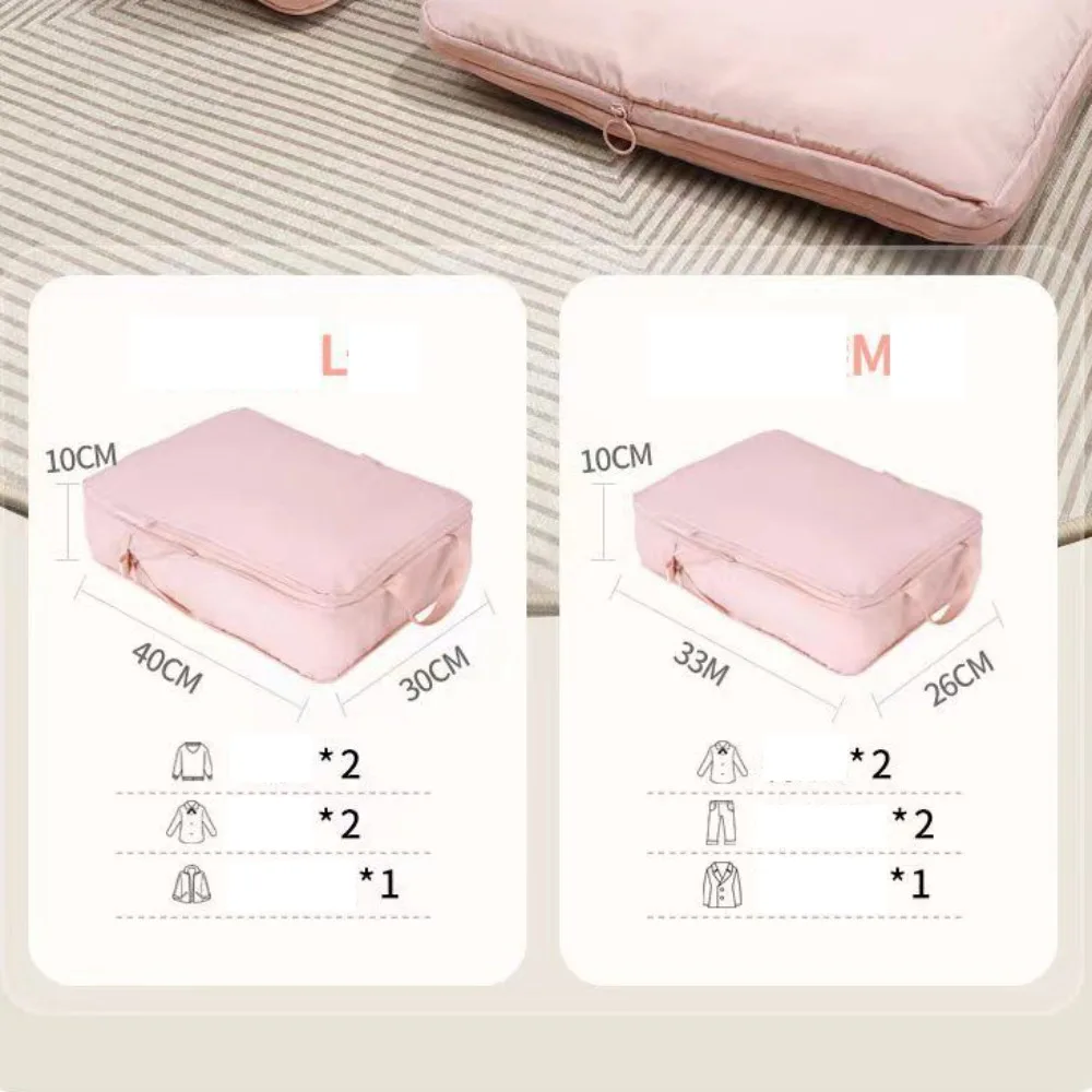 Memory Fabric Travel Storage Bag Foldable Dustproof Compression Packing Cube Large Capacity Moisture-proof 5