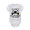 PLAYER 3 Newborn Romper Casual Short Sleeves Baby Boy Clothes Bodysuits Cartoon Graphic Toddler Girls Jumpsuits 5