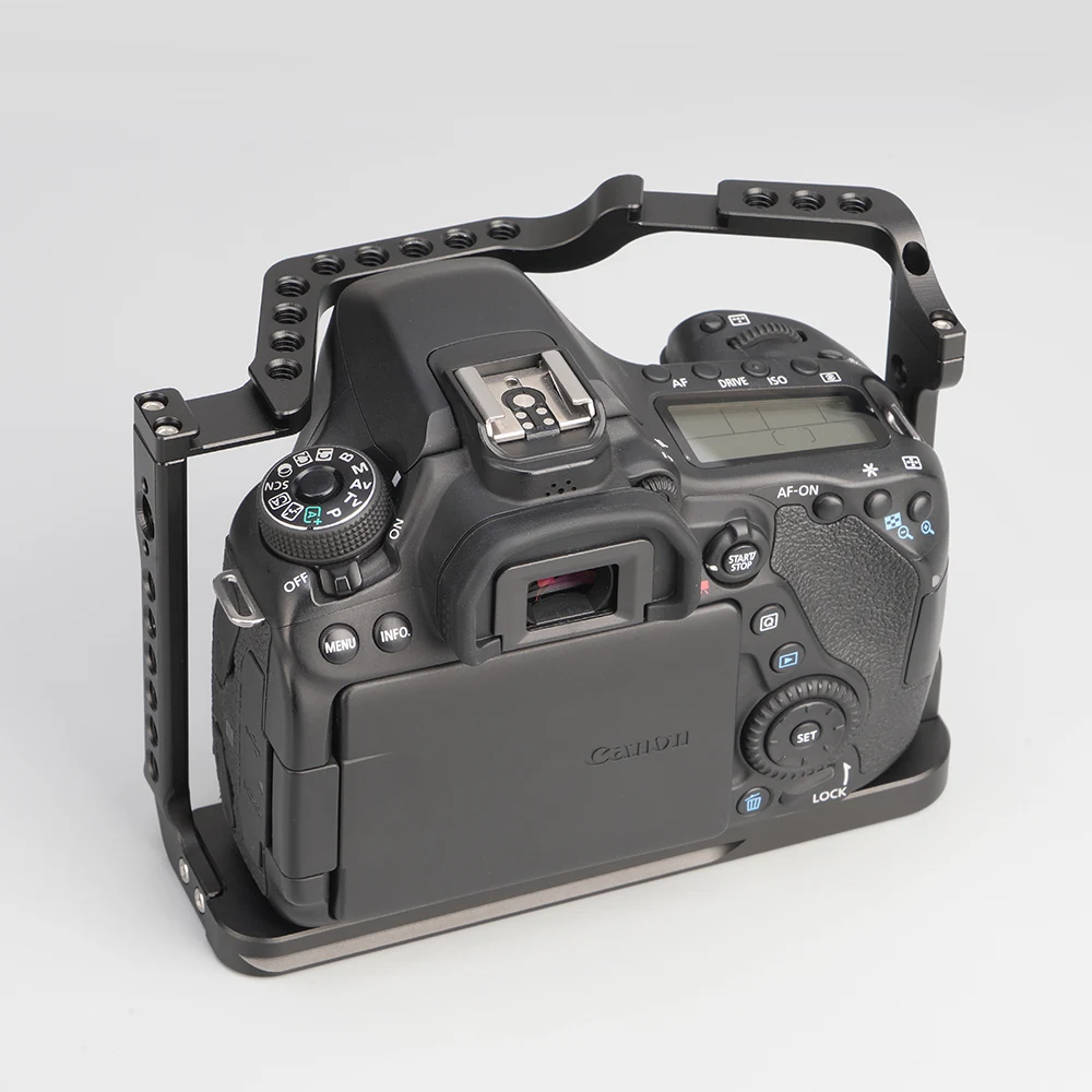 fotga alumínio dslr câmera gaiola kit suporte para canon fotografia câmera gaiola