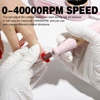 YOKEFELLOW Professional Nail Drill 40000RPM Rechargeable Electric Nail Drill Machine Cordless Nail E File for Acrylic Gel Nails 5