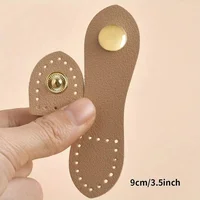 8 pièces 9 cm Boucles de sac en cuir tendance, boutons faits main, fermoirs de portefeuille, fermoirs de porte-cartes pour accessoires de sacs à main DIY 5