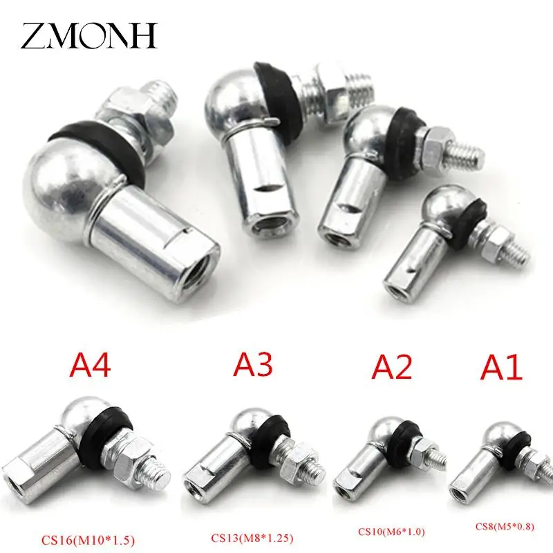 1Pc Testa A Sfera Di Alta Qualità Con Snodo A Snodo M5 M6 M8 M10 Ad Angolo Retto Cs8/Cs10/Cs13/Cs16 Anello Antipolvere