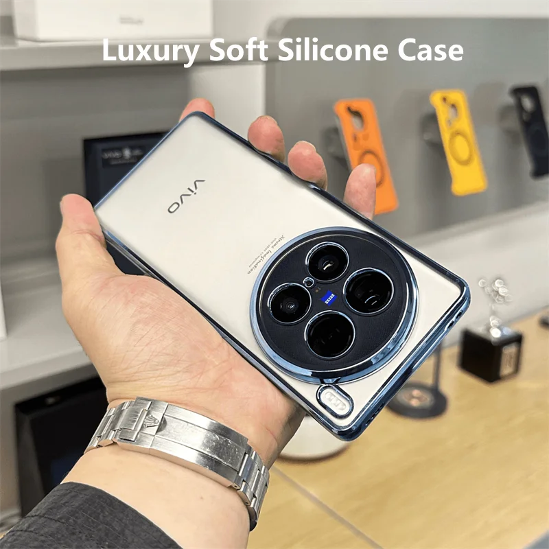 Luxury TPU Soft Silicone Transparent Shockproof Bumper Case - Stylish Cover