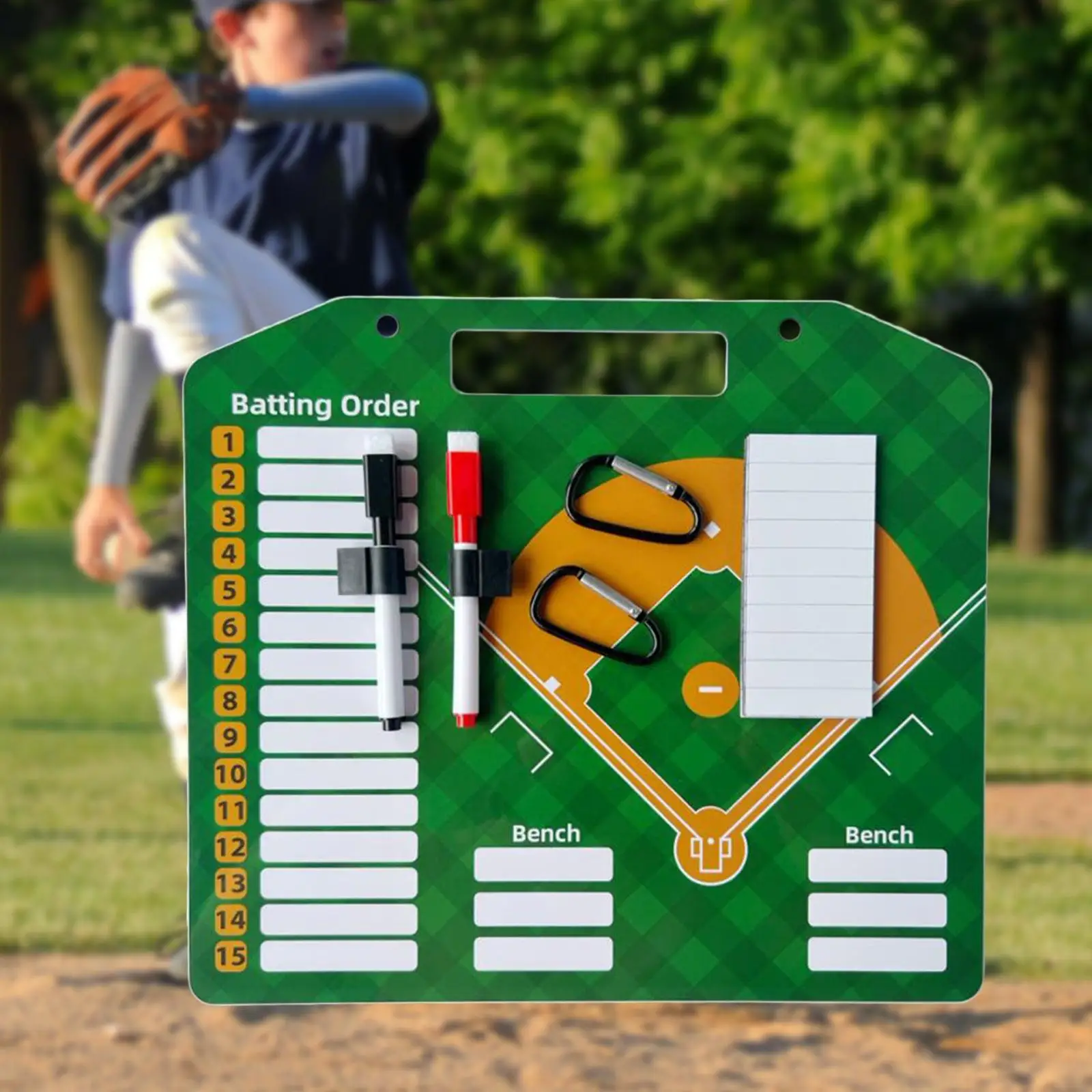 Baseball Coaching Board Referees Gear Double Sided for Practice Training