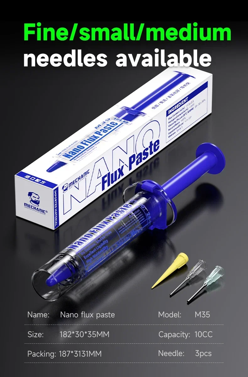High-Performance Nano Flux Paste for Motherboard Chip Repair and Welding