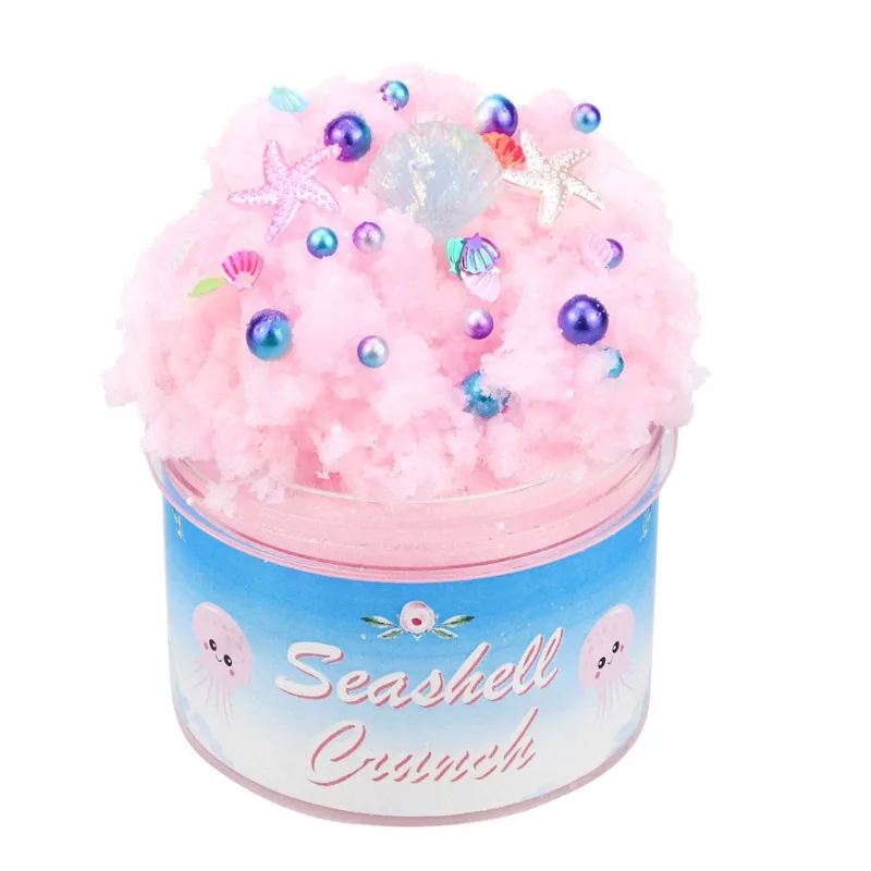 100ml Butter Fluffy Slime Kit Charm with Scented Slime Soft Putty DIY Sludge Birthday Gift Toys for Plasticine Modeling Clay Toy