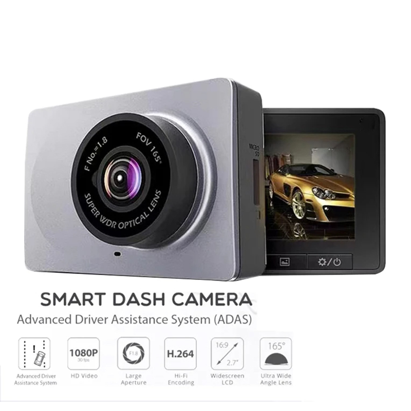 YI Smart Dash Cam For Car ADAS 2.7 Screen Full HD 1080P Dash Cam with Night Vision ADAS upgrade International Version