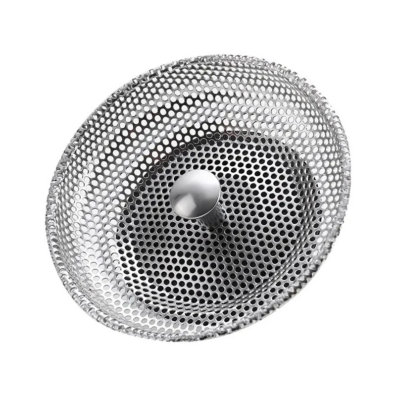 Waste Plug Sink Strainer Stainless Steel Basin Drain Filter Shower Floor Sewer Mesh Hair Catcher Kitchen Bathroom