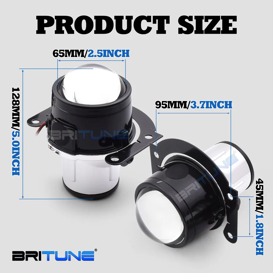 Bi-キセノンレンズ 1.8インチヘッドライト キセノンライト 自動車用モーターサイクルアクセサリー h7 h4 9005 9006 Bi-キセノンレンズ 1.8インチヘッドライト キセノンライト 自動車用