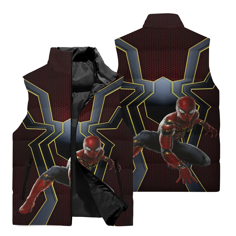thumbnail image 1 of Nueva chaqueta para hombre, chaleco de superhéroe de Marvel, Spider-Man, chaqueta con estampado 3D, cortavientos, chaqueta cálida para correr al aire libre para hombre, 1 of 5