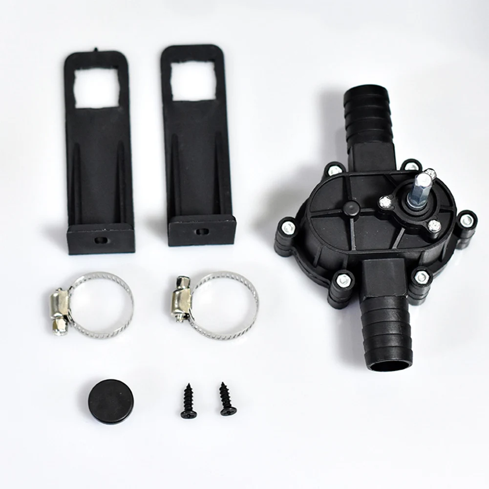 Household Electric Drill Pump Self-priming Liquid Transfer Pumps Portable Diesel Oil Fluid Water Pump for Watering/Car Cleaning