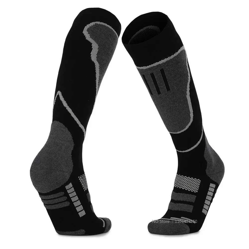 1 Paar Thermosocken aus Merinowolle für Herren und Damen, für den Winter, lang, warm, Kompressionssocken für Ski, Wandern, Snowboarden, Klettern, Sportsocken_voghion.com
