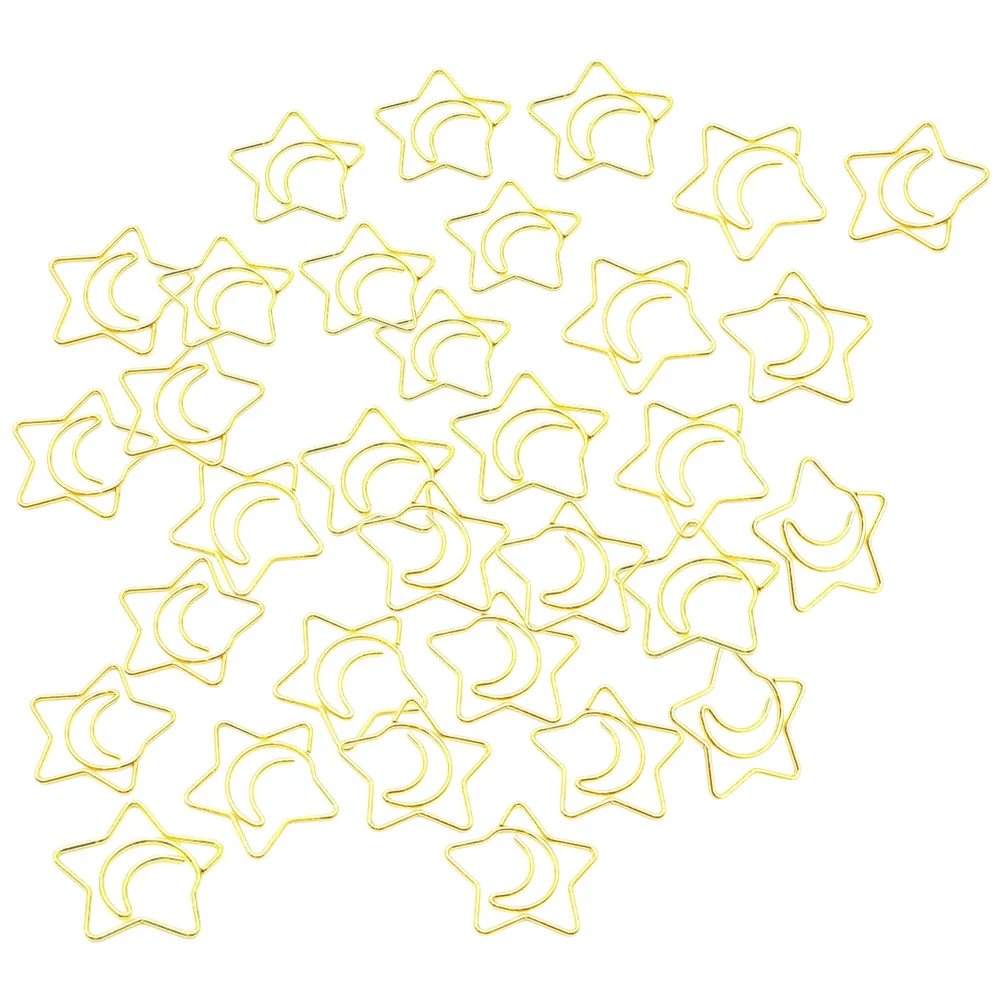 

Mini Craft Clips Marking -shaped Star-shaped Pin Small Document Student Ornaments Office Decor