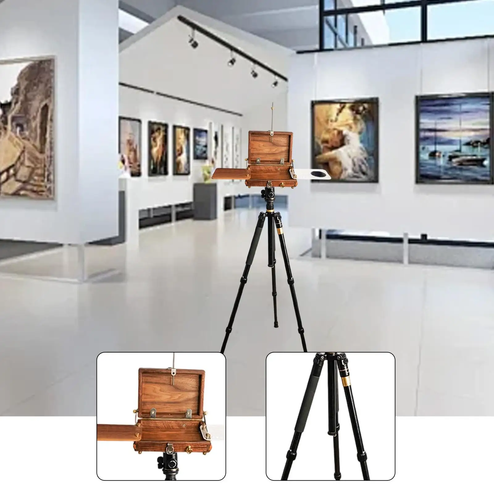 Wooden Pochade Box Easel Set 2