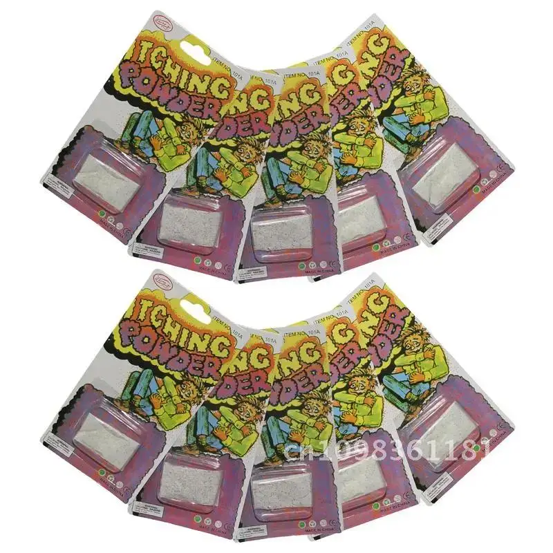 10pcs Itching Powder Funny Joke Trick Magic Novelty Gag Prank Stuff Halloween Party Supplies Joke Toys For Kids Adults