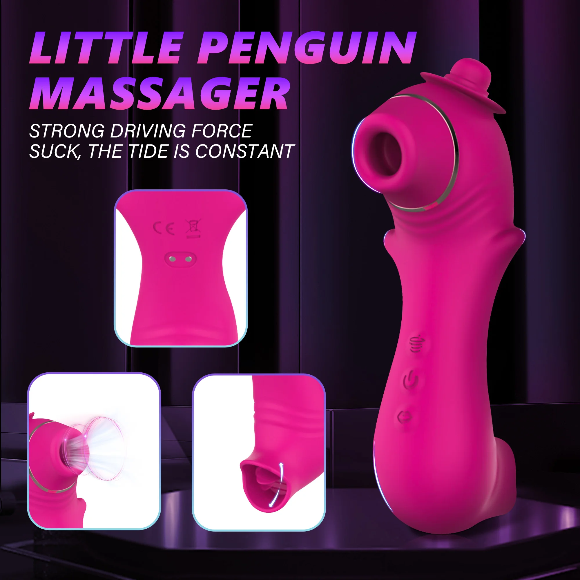 Little penguin klitoris sugstimulator för kvinnor njutning_voghion.com
