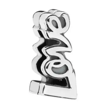 

Genuine 925 Sterling Silver Bead Charm Vintage Reflexions Love Letter Clip Beads Fit pandora Bracelet & Bangle Diy Jewelry