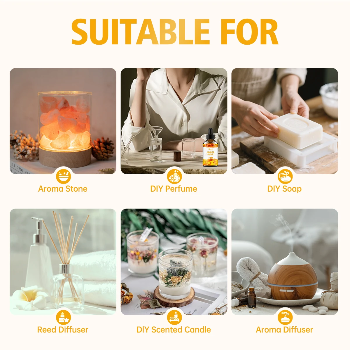Amber Essential Oil for Relaxation and Better Sleep, Calming Scent for Stress Relief, Aromatherapy Diffuser, Meditation, Massage Sc5c19ebc1ad84c3dbc5c563efa0eddb2m