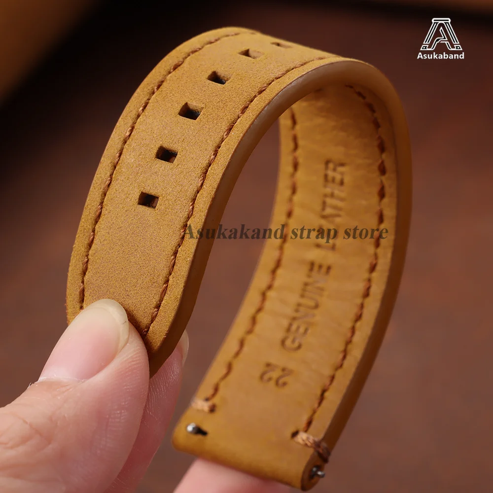 Vintage Leather Watch Strap - Business Replacement Quick Release Unisex Band