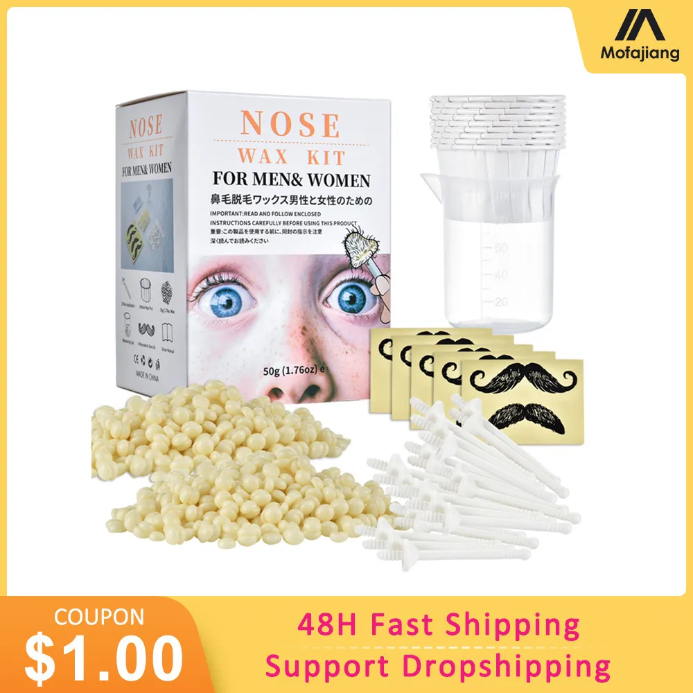 NoseHairRemovalPortableWaxKitEffectiveandSafeNasalHair