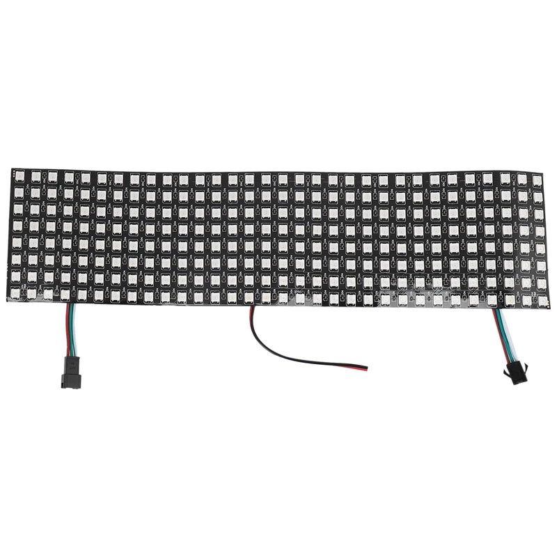 

Светодиодный матричный дисплей, WS2812B RGB 832 пикселей цифровой гибкий точечный матричный индивидуально адресуемый светодиодный экран