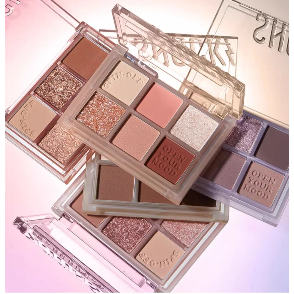 

Korea THE SHOCKING 6-color Eyeshadow Palette Pearlescent Matte Delicate Translucent Rose Long-lasting Makeup Cosmetics