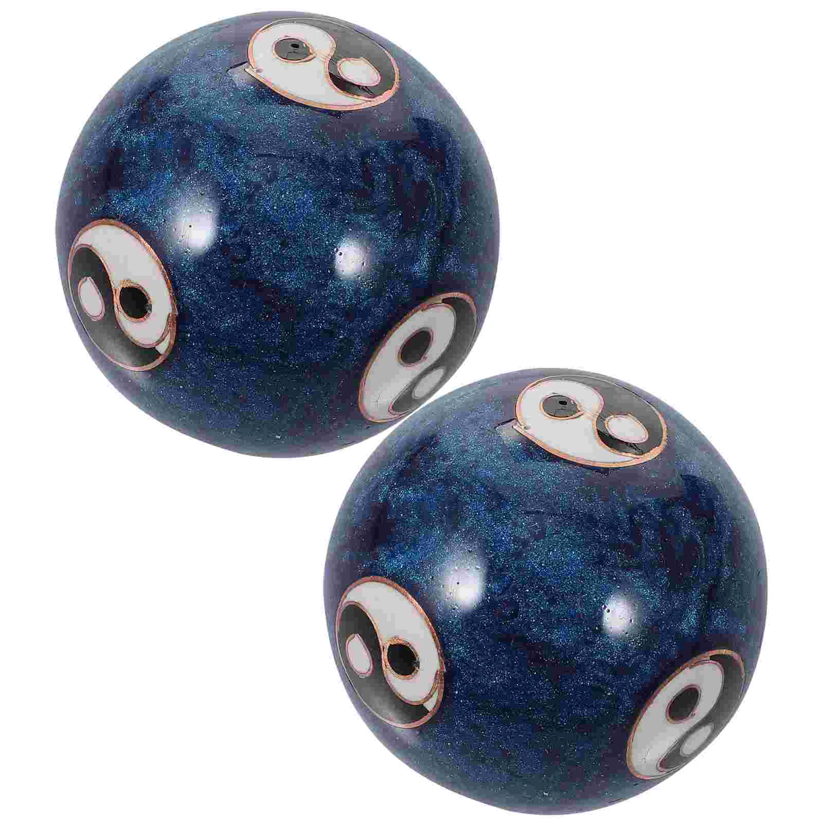 Balls Hand Baoding Ball Massage Exercise Chinese Health Stress Enamel Tai Relieve Meditation Yang Yin Chime Sound Asian Chi