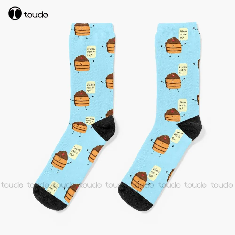 

Trouble Baker! Socks Brown Socks Personalized Custom Unisex Adult Teen Youth Socks Street Skateboard Socks Custom Gift Funny Art