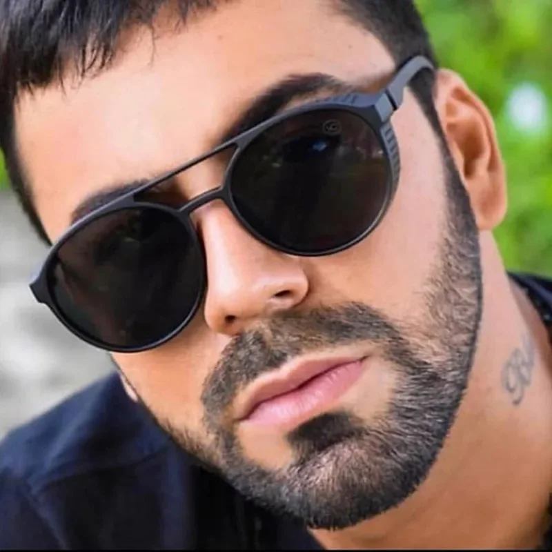 Steampunk Occhiali Da Sole Donna Uomo Occhiali Vintage Occhiali Rotondi Steam Punk Retro Fashion Occhiali Da Sole Uv400 Oculus De Sol