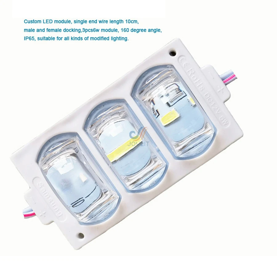 100개/세트 자동차용 플래시 RGB LED 아이즈 SMD3030 DC12V 3칩 3W IP65 휠 브로우 광고 박스 자동차