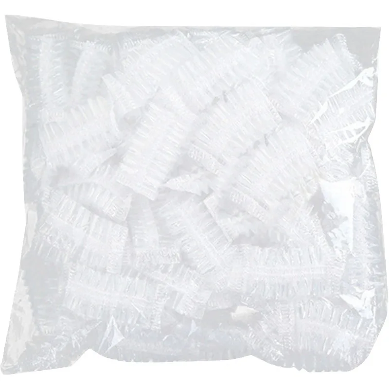100Pcs Set Multi-Purpose Disposable Clear Earmuff Elastic Shower Hair Dye Ear Protection Tool Waterproof Plastic Ear Shower Caps