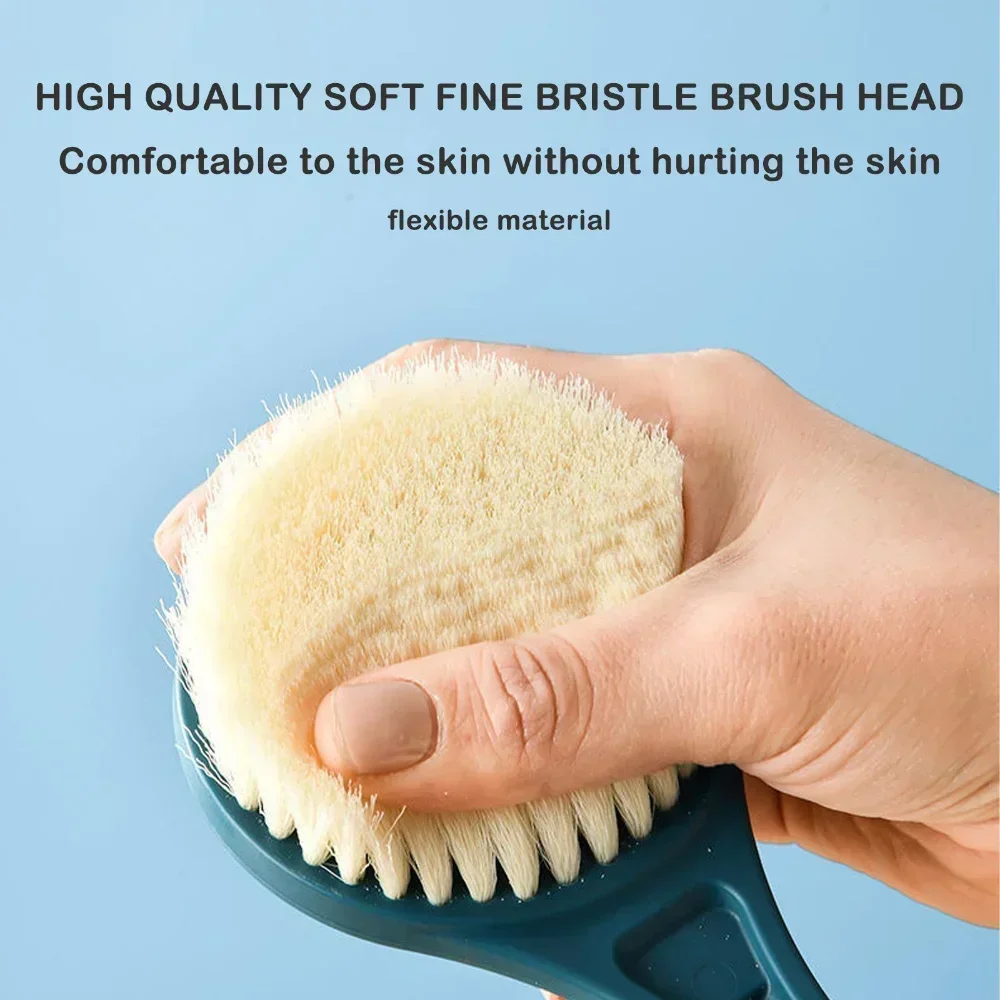 Long Handle Bath Brush Back Body Scrubber for Shower Exfoliation Body Care Massage Back Scrubber Shower Brush Bathing Tools 4