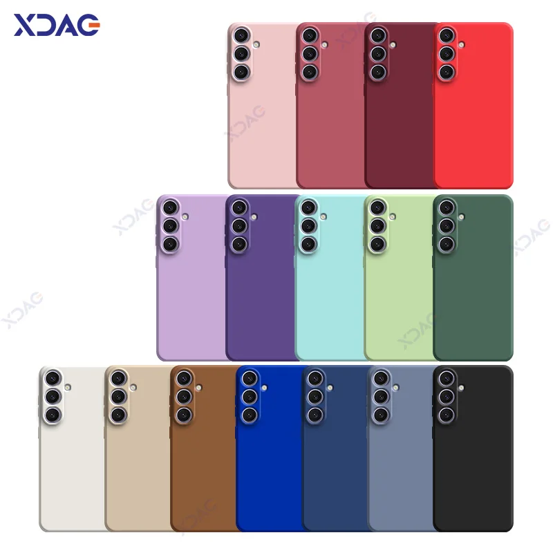 Square Liquid Silicone Phone Case - 360° Soft Protective Anti-Fall Armor Cover